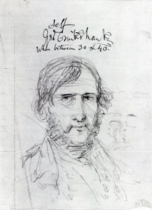 Zelfportret door George Cruikshank